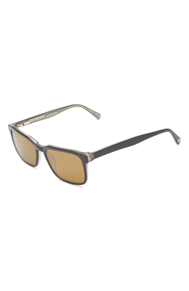 eyebobs Seymour Glass 52mm Polarized Rectangular Sunglasses, Alternate, color, 