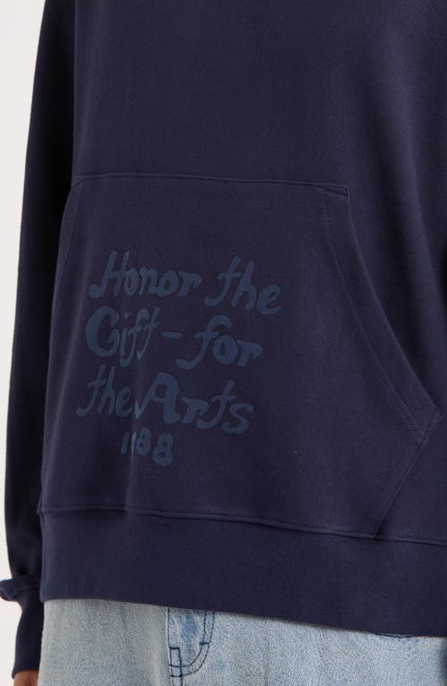 Honor The Gift Reverse Hoodie In Blue