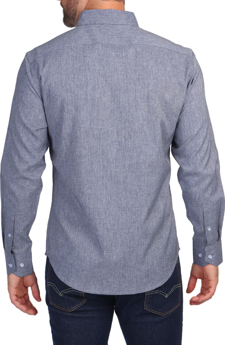 TailorByrd Textured Melange Long Sleeve Shirt, Alternate, color, 