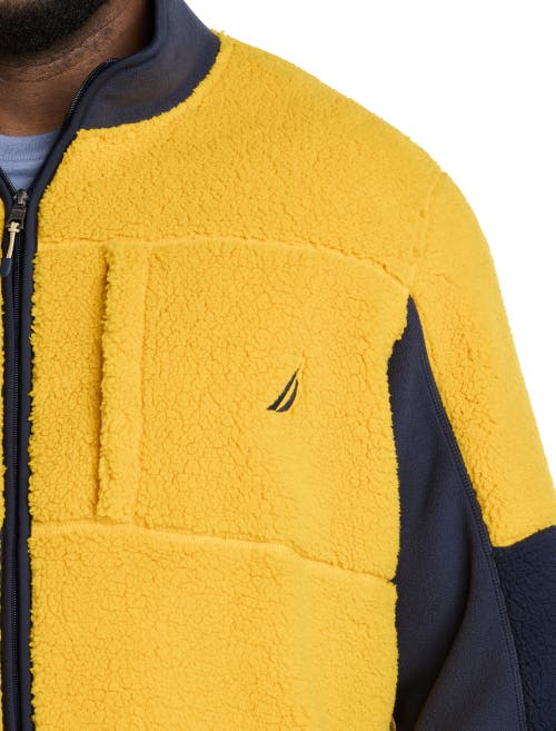Nautica Elevated Nautex Zip-front Jacket In Lightning Gold