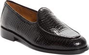 JACQUES SOLOVIERE Jacques New Croc Embossed Patent Leather Loafer