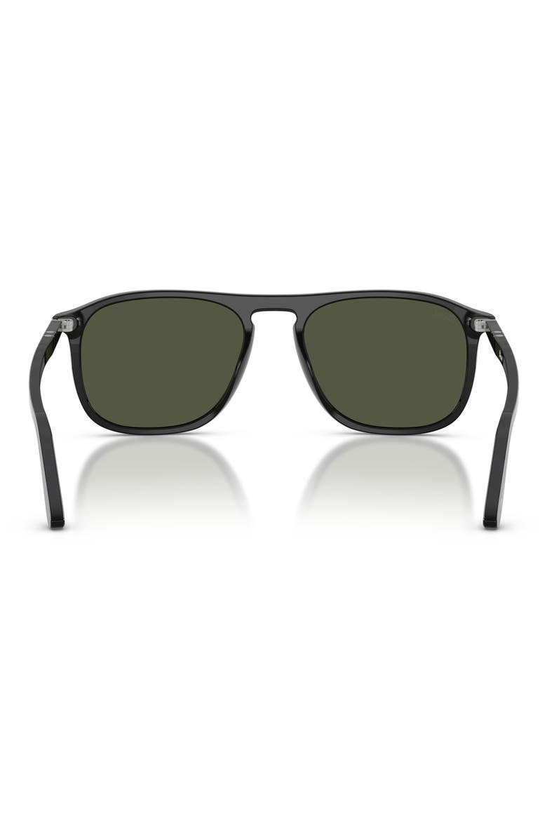 54mm Square Sunglasses, Alternate, color, BLACK / GREEN