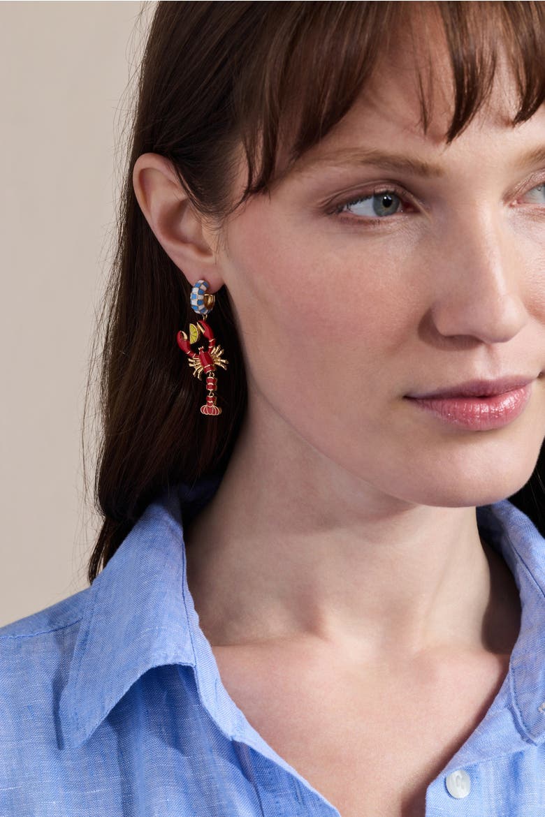 Lobster Boil Statement Earring, Alternate, color, Gold
