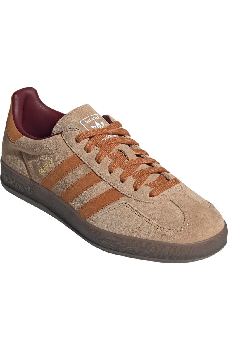 adidas Gazelle Indoor Sneaker, Main, color, Sandstone/Ochre/Shadow Red