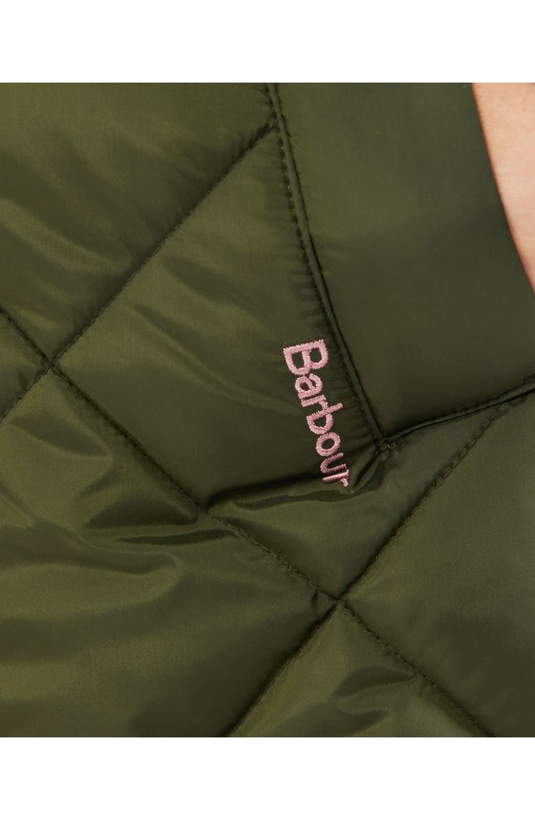 Barbour Kids' Sandyford Quilted Jacket with Faux Fur Lined Hood, Alternate, color, 