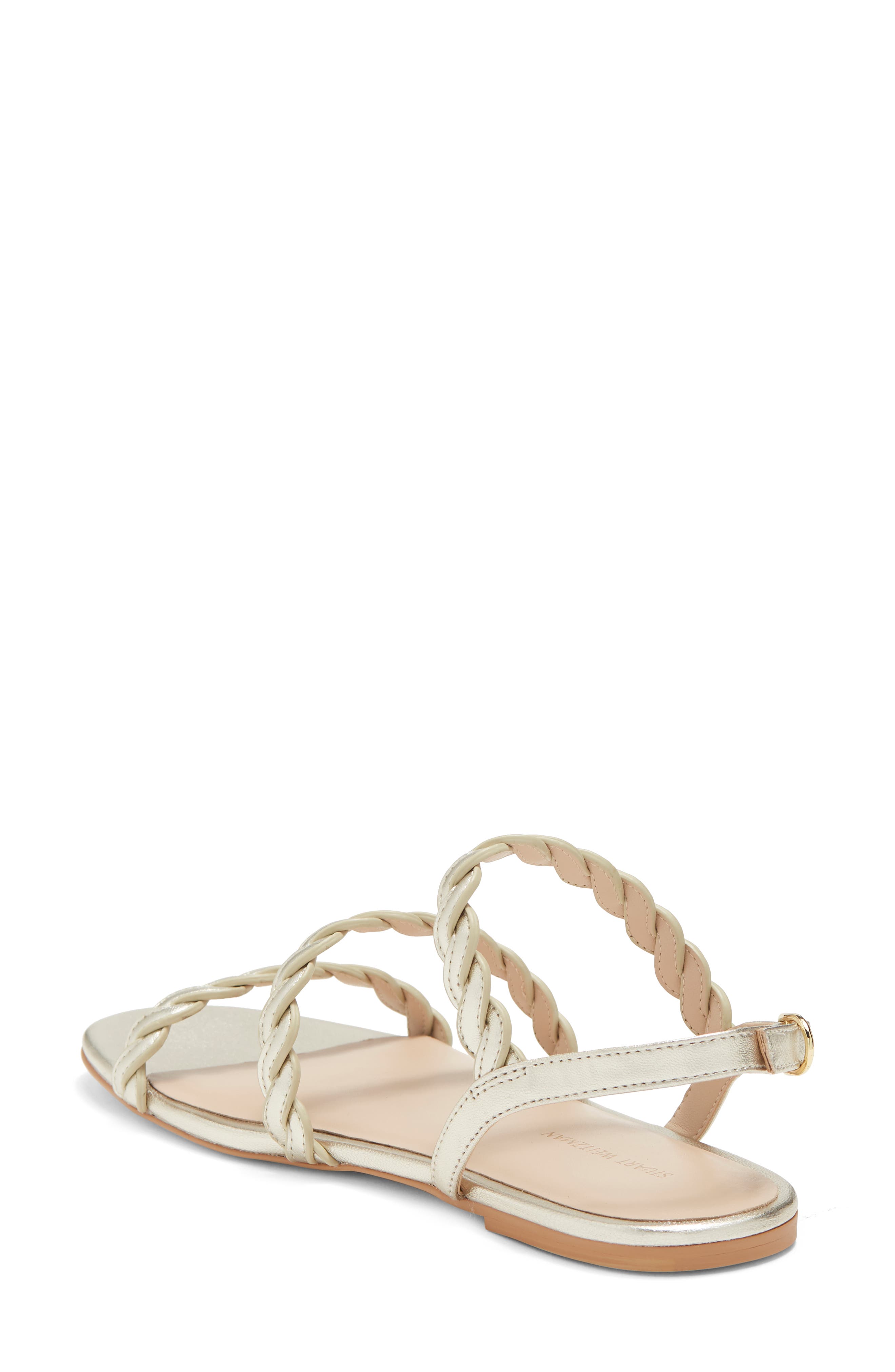 Stuart Weitzman Twistie Flat Sandal, Alternate, color, 
