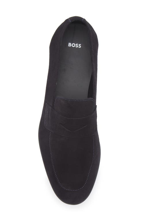 Hugo Boss Loafers Boss Men Color Blue In Black