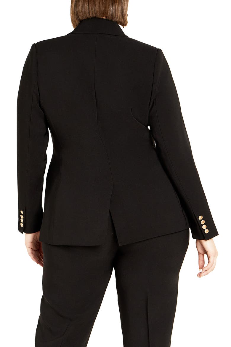 Kara Blazer, Alternate, color, BLACK