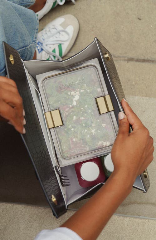 Modern Picnic Large Luncher + 2 Container Set In Black