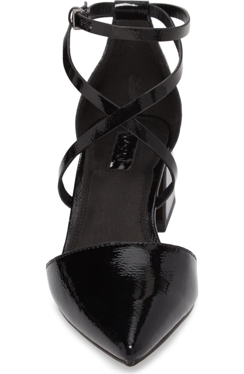 Topshop Jolly Flared Heel d'Orsay Pump, Alternate, color,