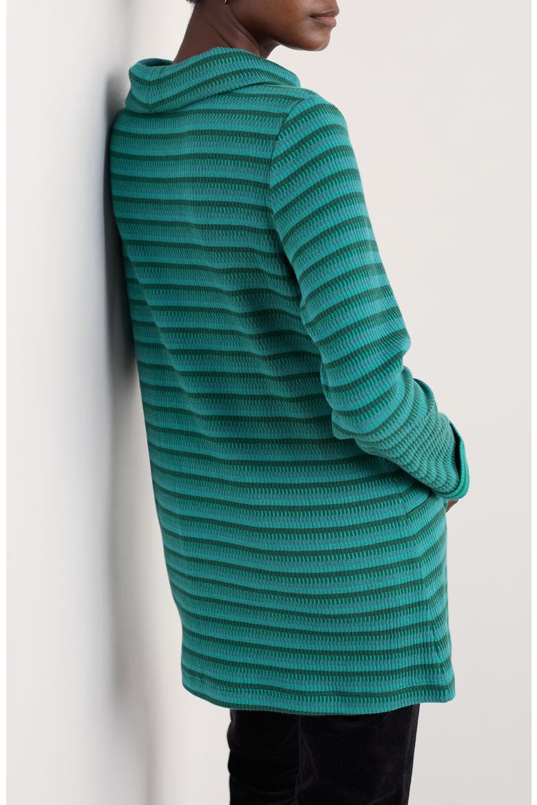 Mawgan Turtleneck Organic Cotton Tunic Top, Alternate, color, CHESTEN DARK WRECKAGE