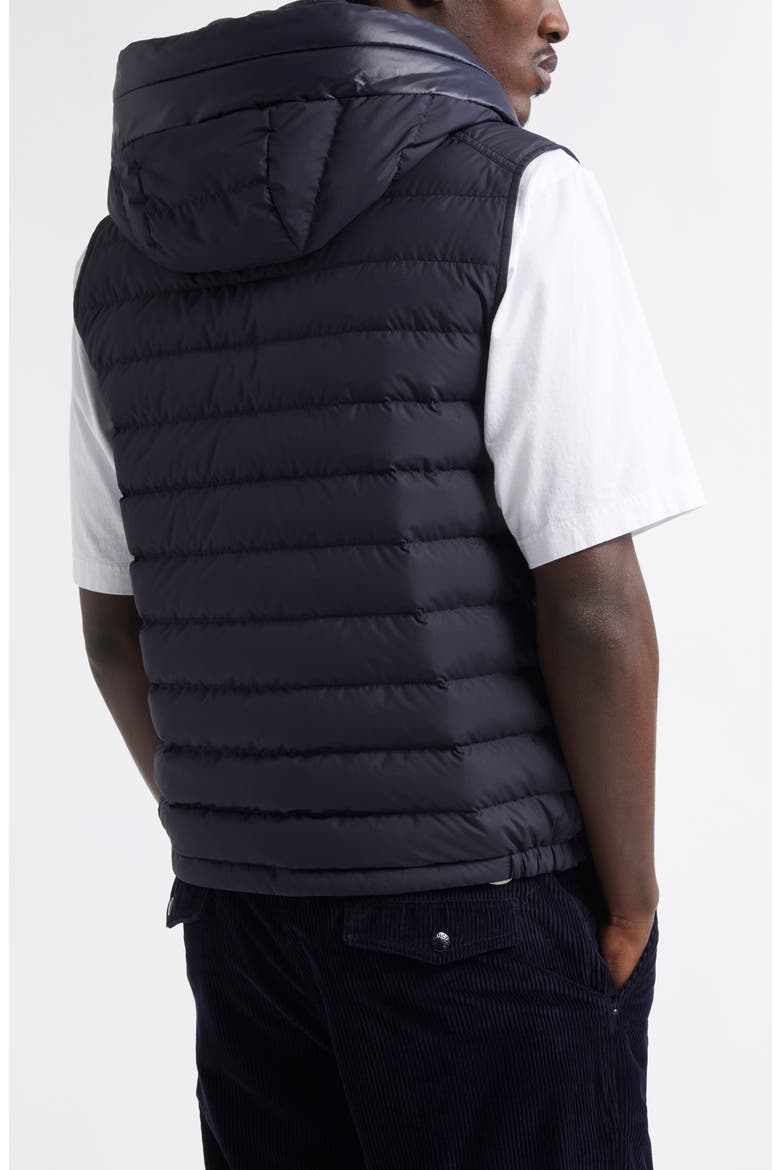 Bourget Down Hooded Vest, Alternate, color, DARK NAVY BLUE