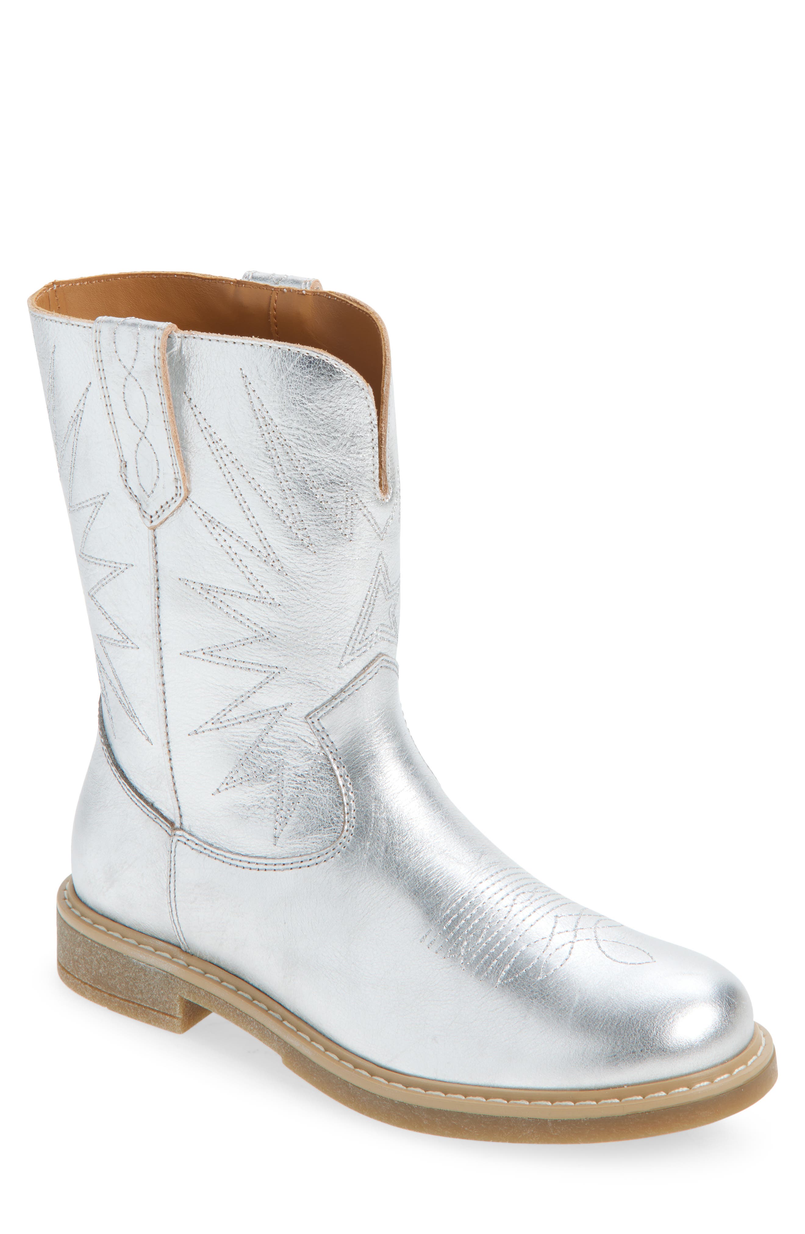 Golden Goose Kids' Wish Star Western Boot, Main, color, 