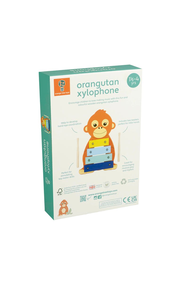 ORANGE TREE TOYS Xylophone Orangutan Ages 3+, Alternate, color, Multicolored