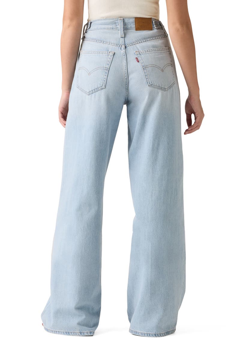 Cinch High Waist Baggy Wide Leg Jeans, Alternate, color, NIGHTLY ROUTINE
