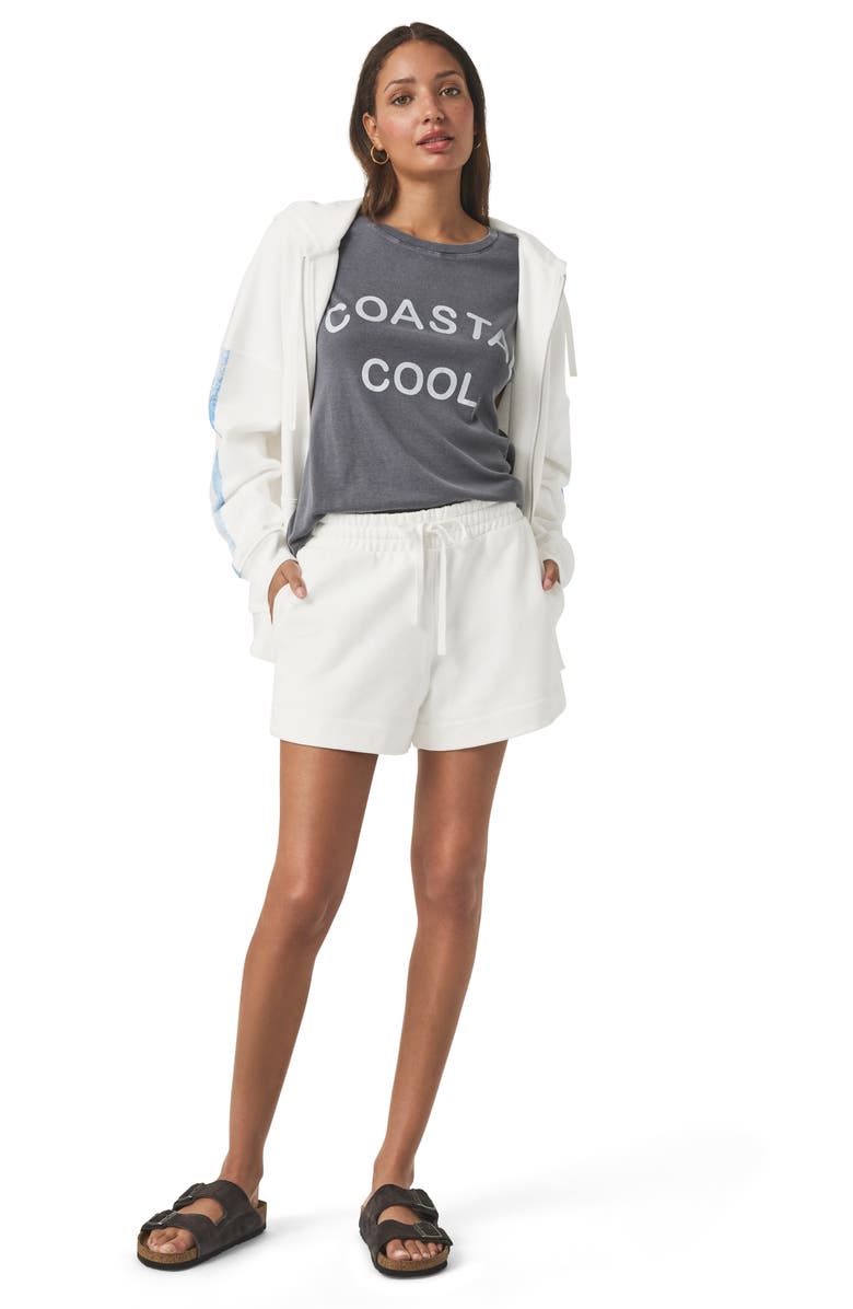 Splendid Terry Drawstring Shorts, Alternate, color, 