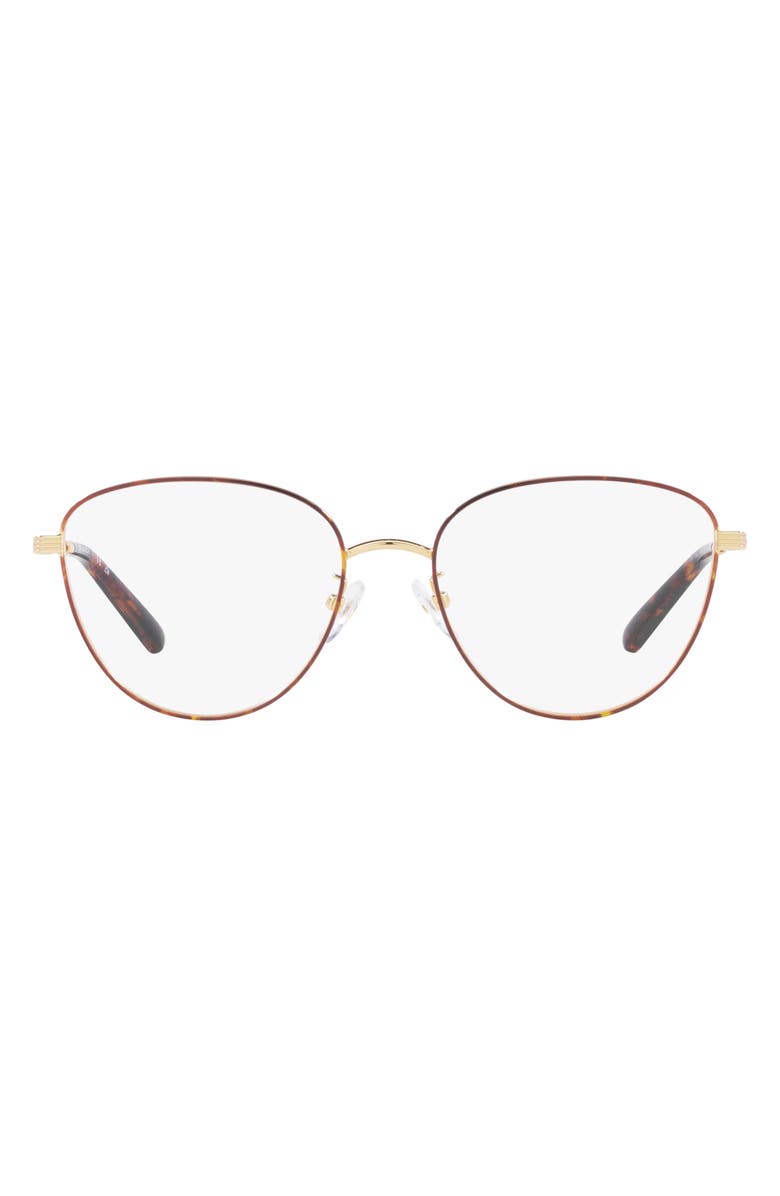 Tory Burch 54mm Oval Optical Glasses, Main, color,