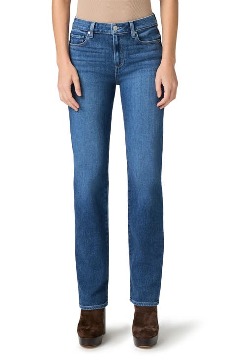 Mason Mid Rise Ankle Straight Leg Jeans