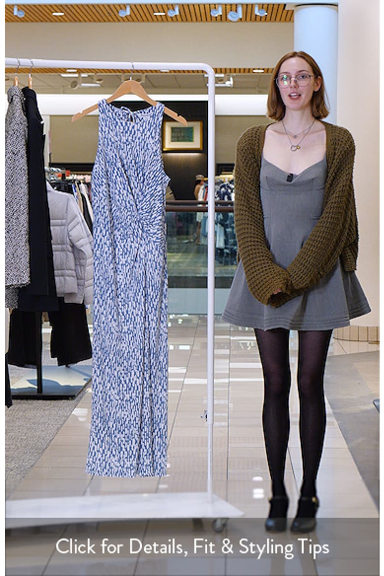 Jamina Glimmer Bay Twist Front Knit Maxi Dress video