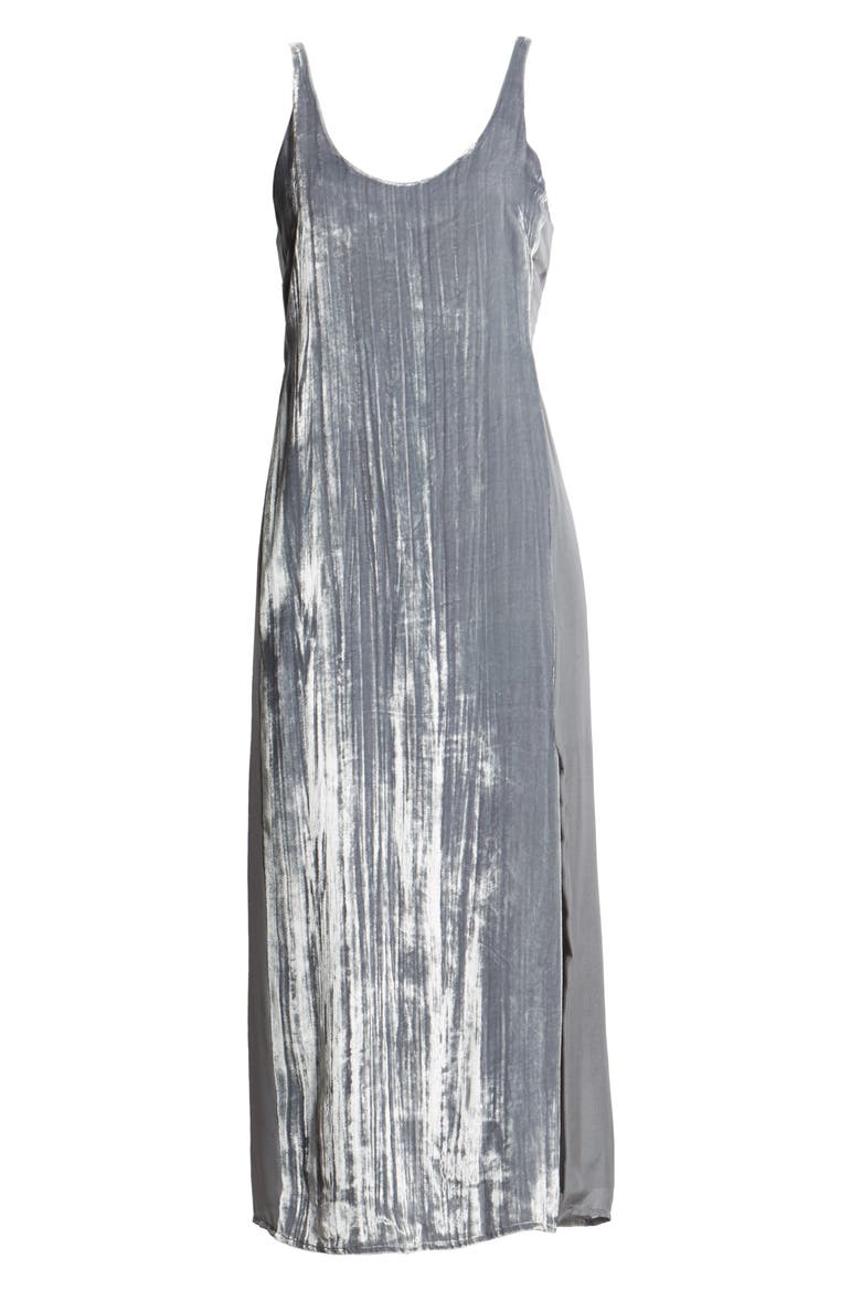Alisha Velvet Tank Dress, Alternate, color, DARK WHISTLE