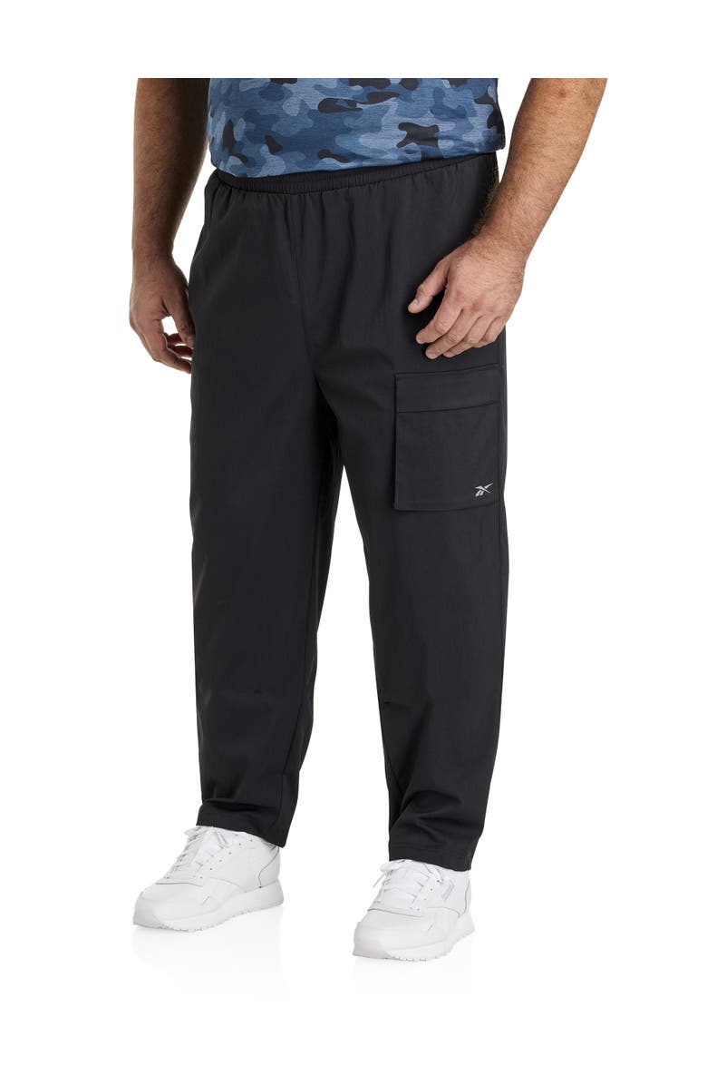 Reebok Big & Tall Performance Cargo Pants, Main, color, Black