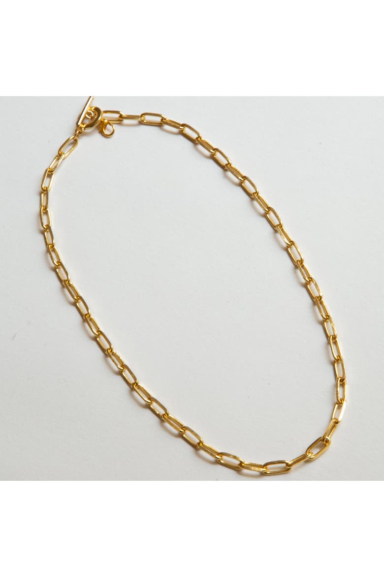 Demi Fine Paper Clip Chain Necklace, Alternate, color, Gold