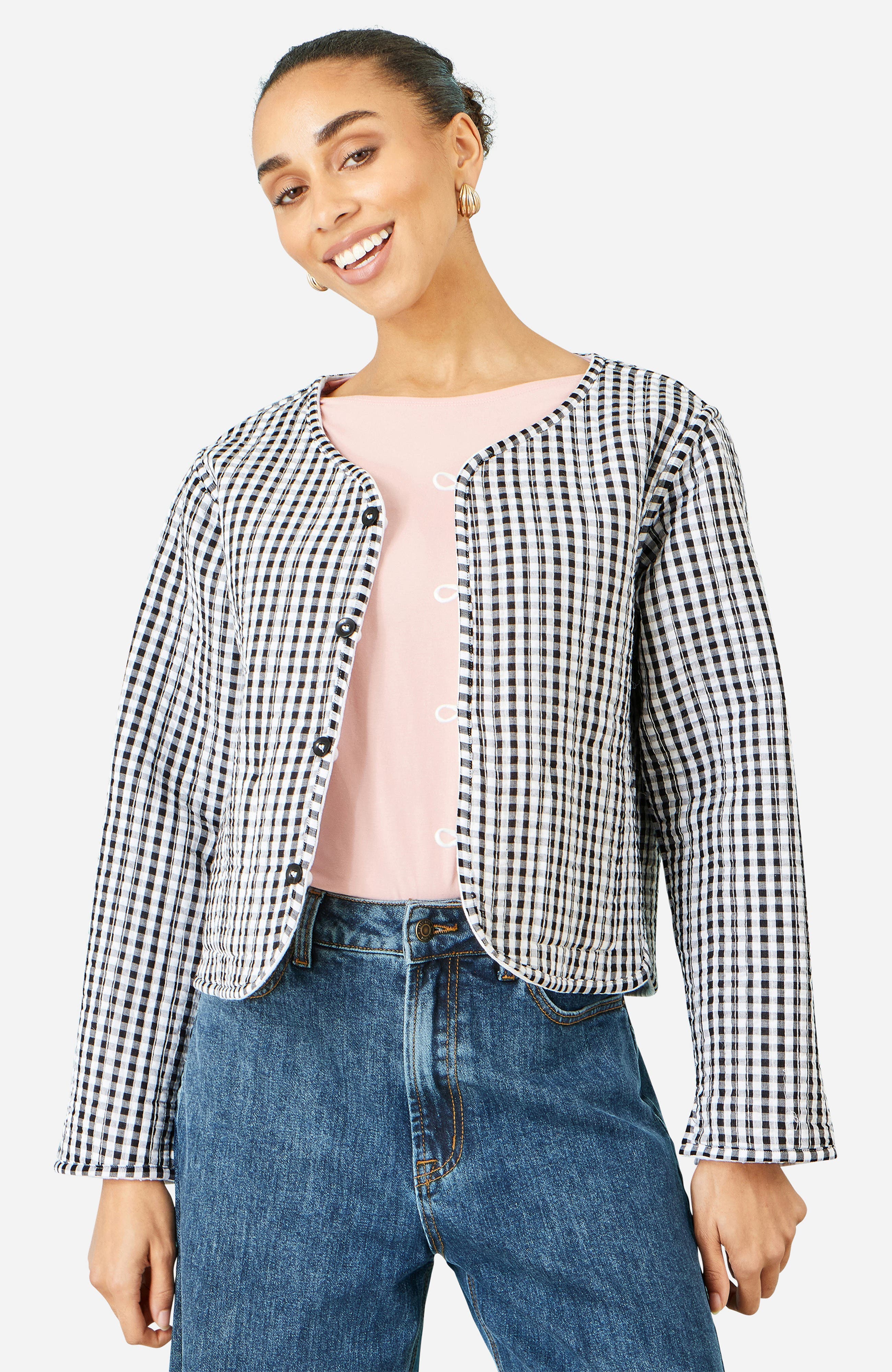 Reversible Cotton Quilted Cropped Jacket (Women) | Nordstrom