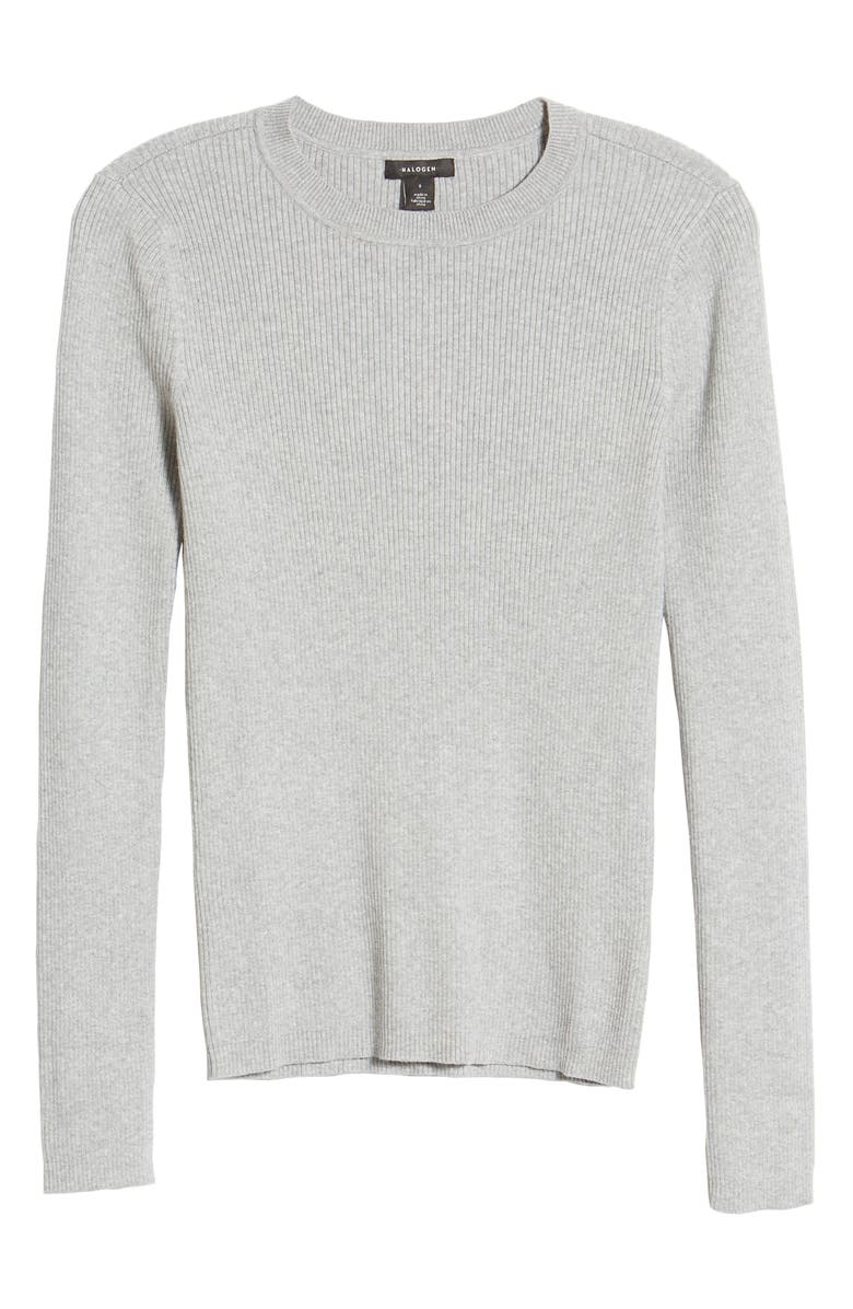 Halogen<sup>®</sup> Ribbed Sweater, Alternate, color, 