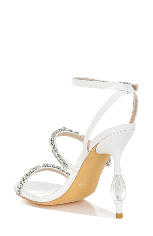 London Rag Aragon Crystal Embellished Ankle Strap Sandal