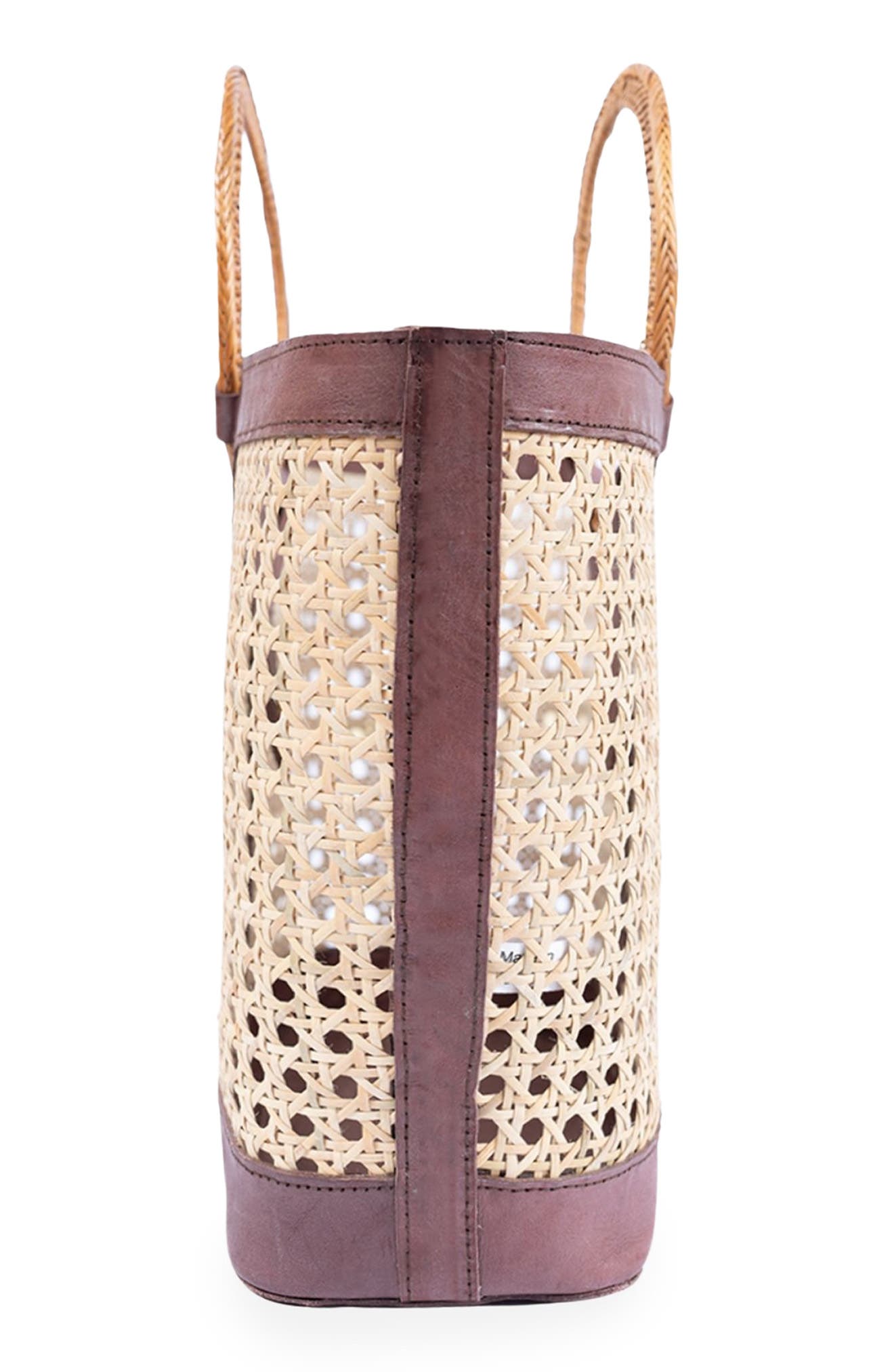 Jelavu Hilton Handwoven Cane Tote Bag, Alternate, color, Chocolate