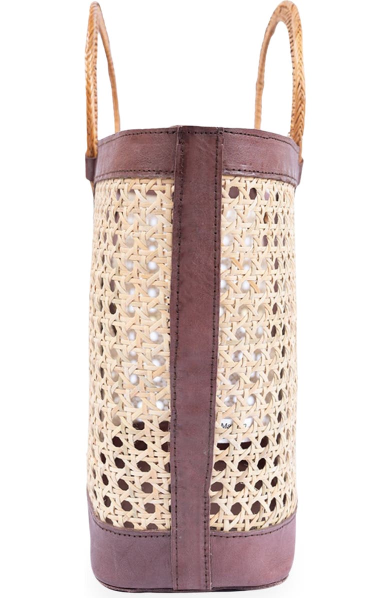 Jelavu Hilton Handwoven Cane Tote Bag, Alternate, color, Chocolate
