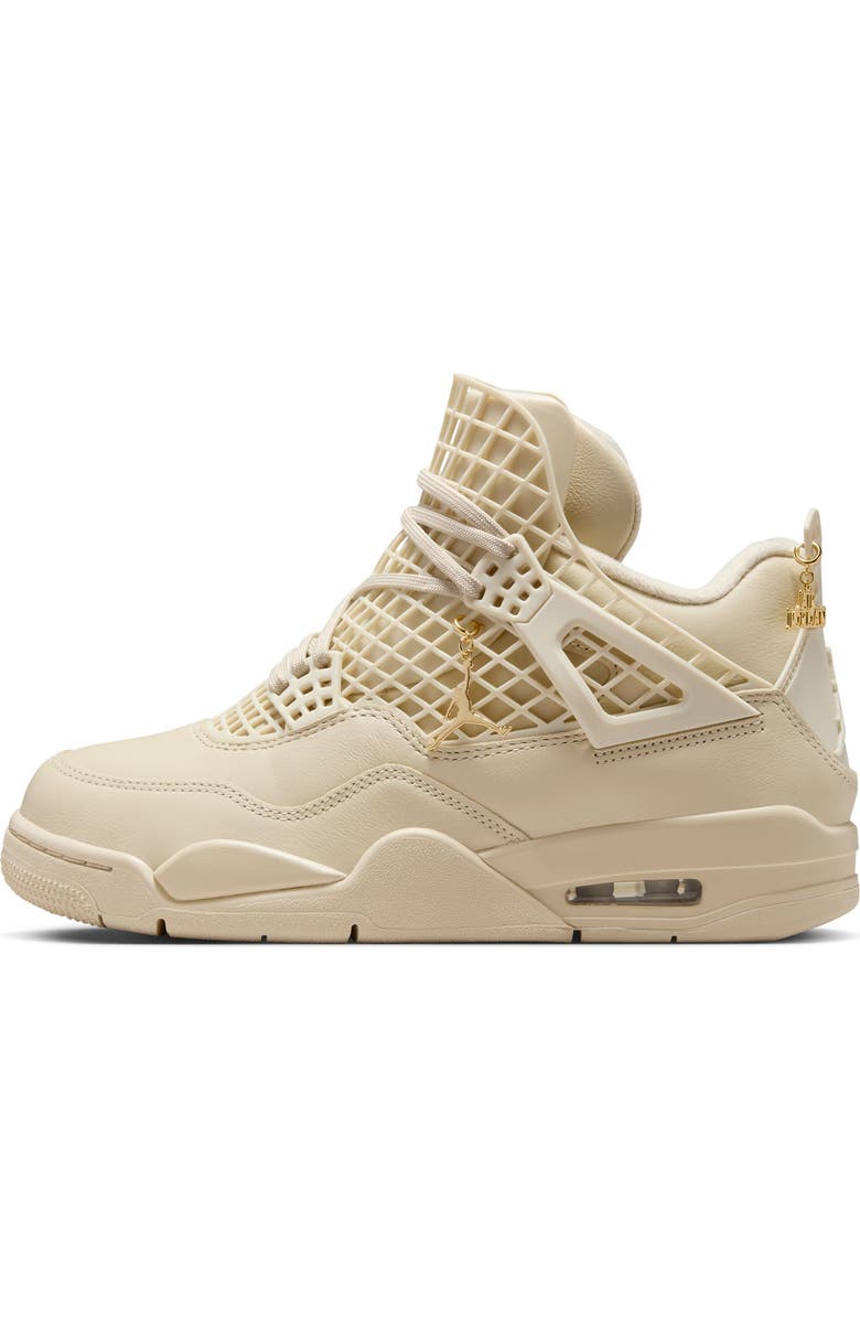 Jordan Air Jordan 4 Net Basketball Sneaker, Alternate, color, Rattan/ Rattan/ Metallic Gold