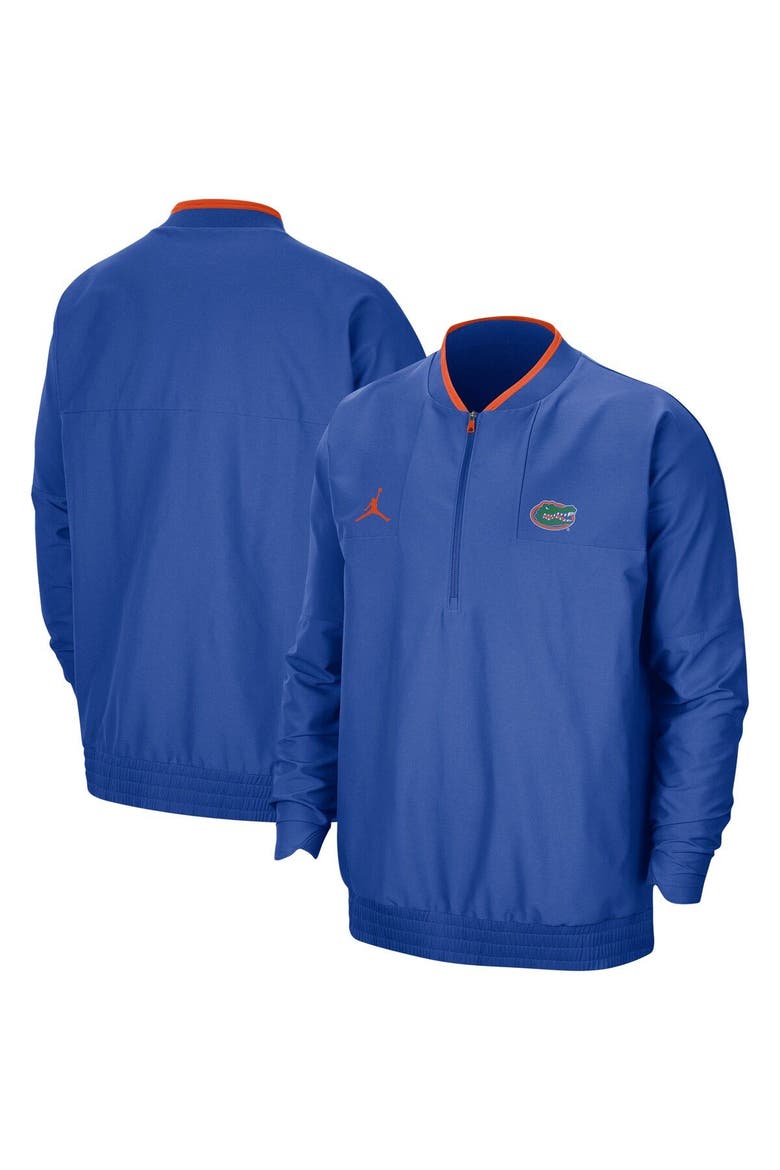 Men's Jordan Brand Royal Florida Gators 2021 Coach Half-Zip Jacket, Main, color, Royal