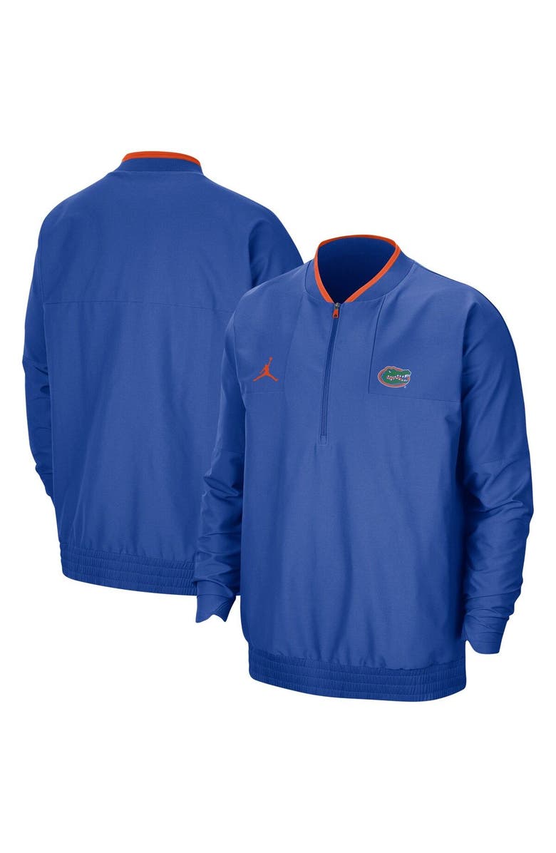 Jordan Brand Men
s Jordan Brand Royal Florida Gators 2021 Coach Half-Zip Jacket, Main, color, Royal