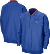 Jordan Brand Men's Jordan Brand Royal Florida Gators 2021 Coach Half-Zip Jacket