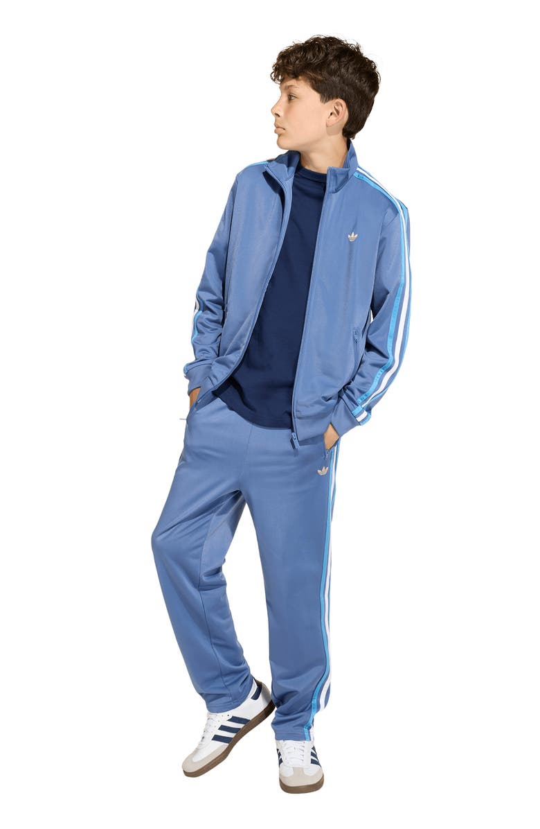 adidas Originals Kids' Firebird Recycled Polyester Track Jacket, Alternate, color, Crew Blue/ Light Football Gold