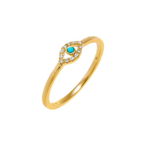 Mini Diamond Bezel Chain Ring 14K