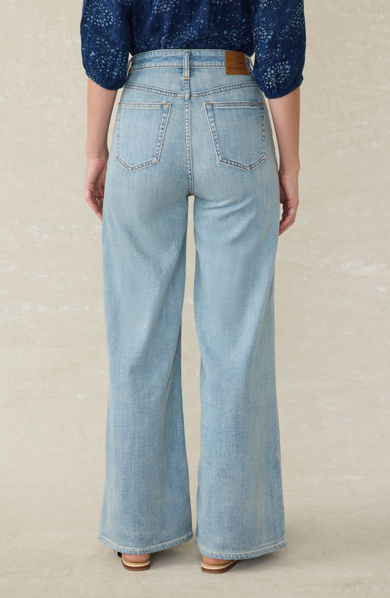 Faherty Saturday High Waist Wide Leg Jeans, Alternate, color, 