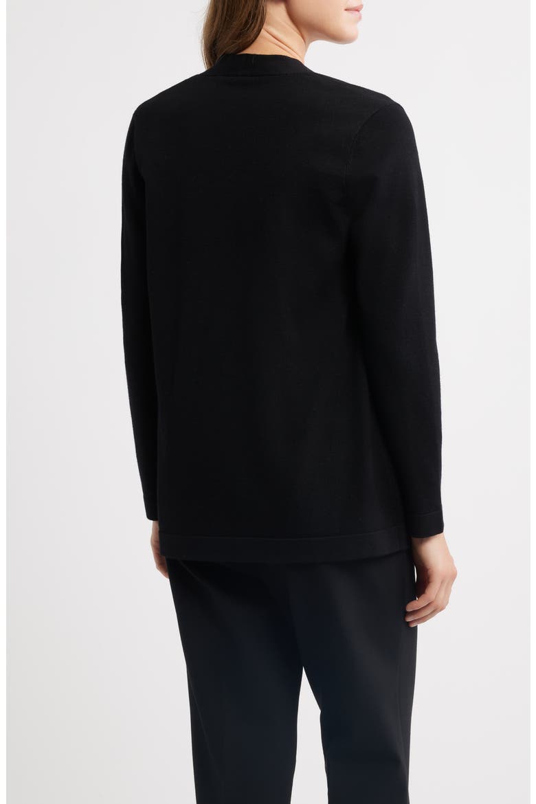 Chatham Open Front Cardigan, Alternate, color, BLACK