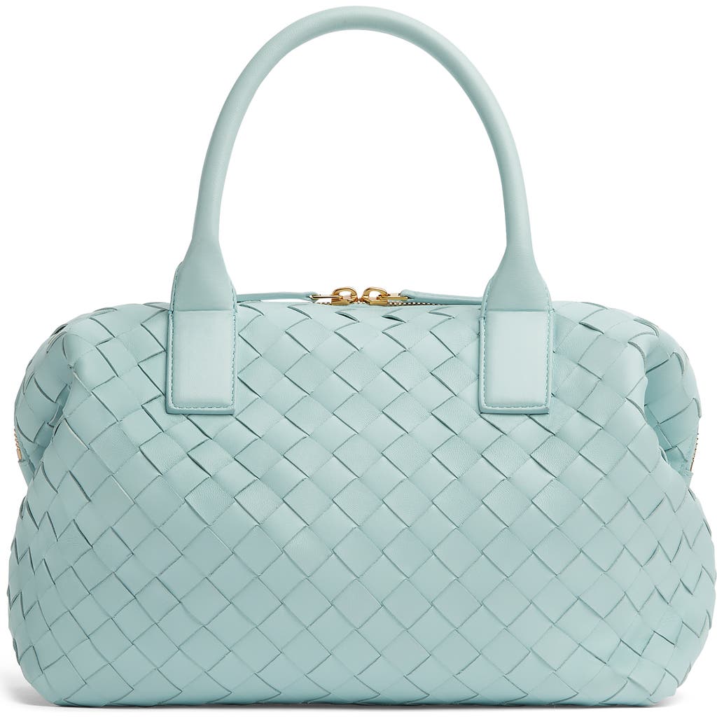 Bottega Veneta Medium Bauletto Intreciatto Leather Satchel