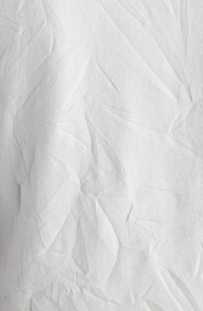 Balenciaga Planet Earth Distressed Crop Stretch Cotton Graphic T-Shirt, Alternate, color, 