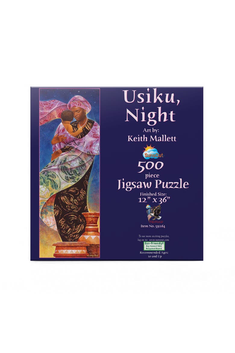 Usiku Night 500 piece Jigsaw Puzzle for Adults, Alternate, color, Multicolor