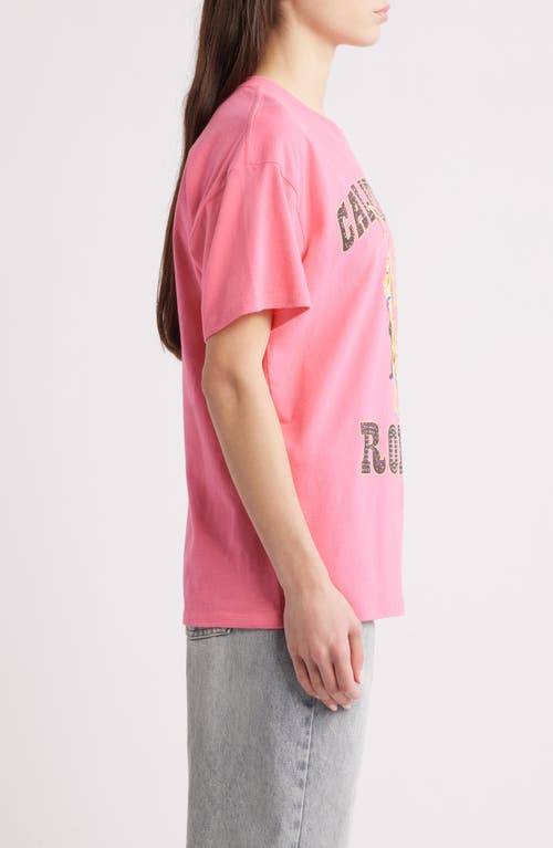 Shop Vinyl Icons California Rodeo Embellished Graphic T-shirt In Rose