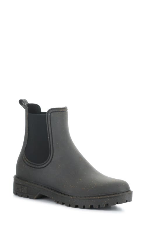 Asportuguesas by Fly London Oak Waterproof Chelsea Boot in Black Rubber Cork 