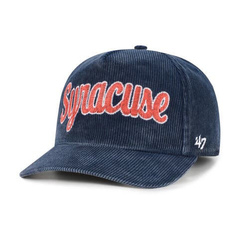 Men's '47  Navy Syracuse Orange Reclaim Snow Wash Corduroy Hitch Adjustable Hat