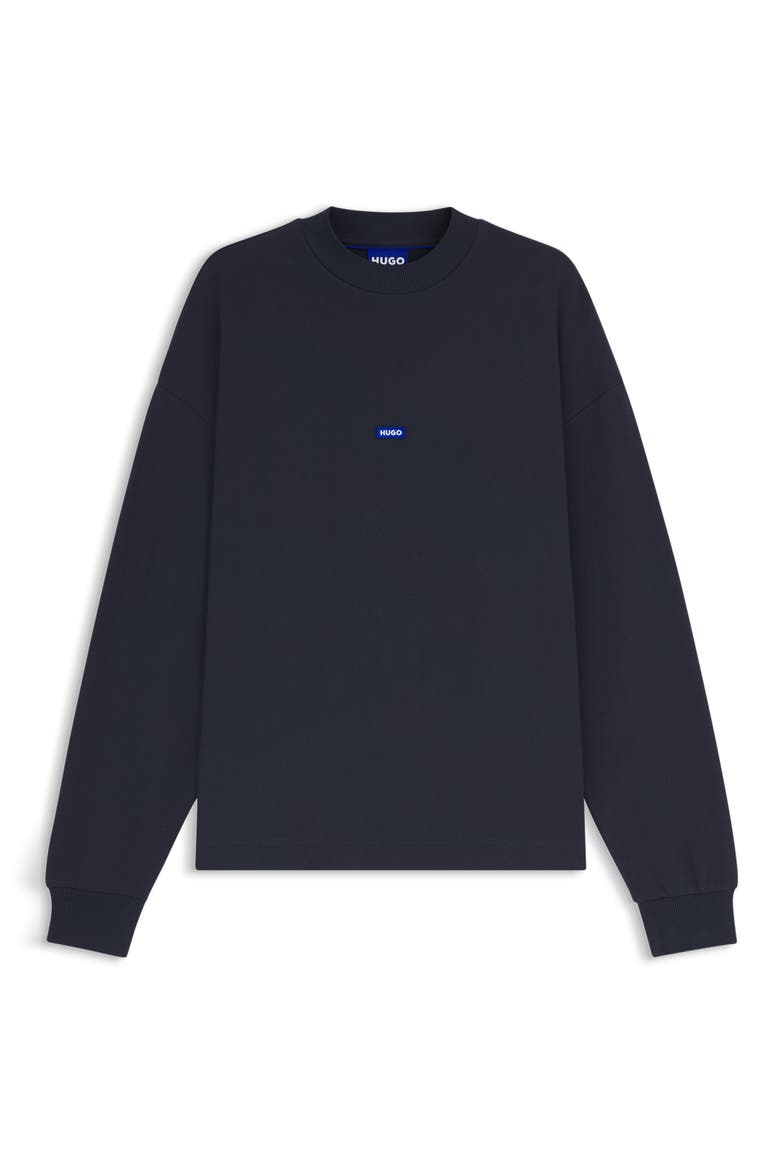 Nedro Cotton French Terry Sweatshirt, Alternate, color, NAVY