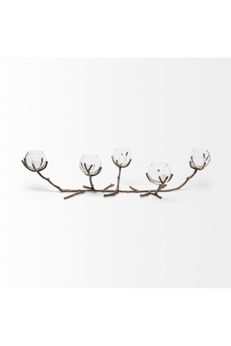 Vine Candle Table Candle Holder, Alternate, color, Brown
