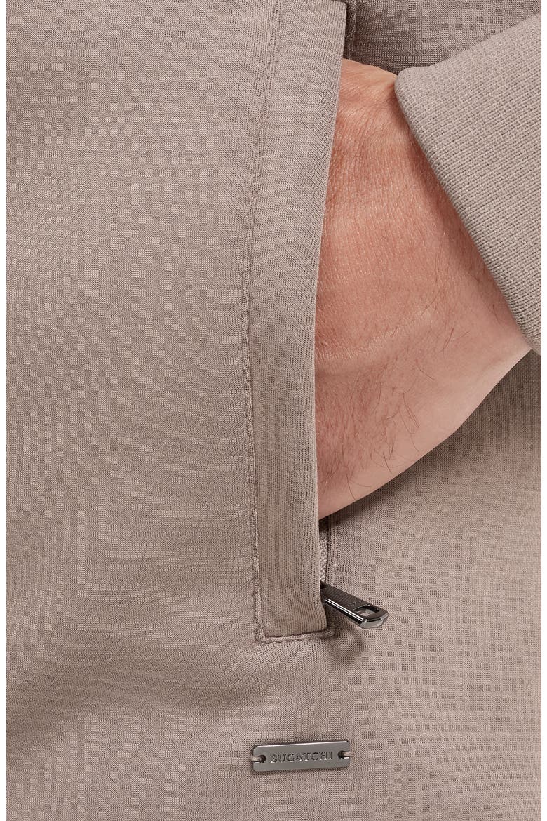 Soft Touch Quilted Quarter Zip Pullover, Alternate, color, WALNUT