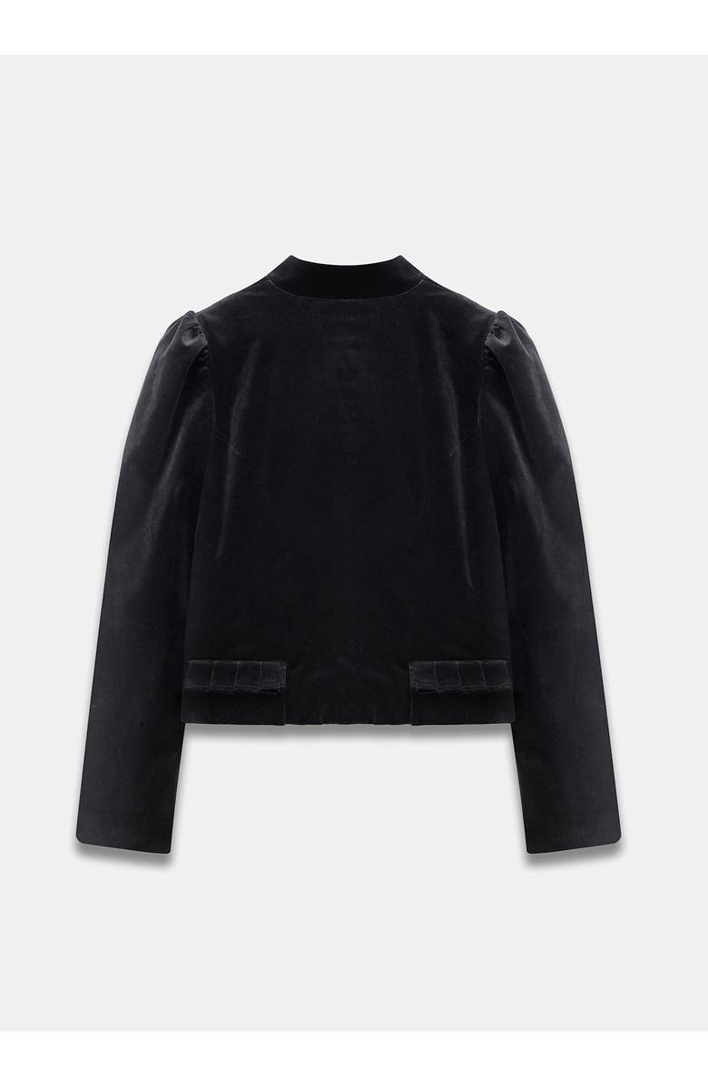 MINT VELVET Velvet Military Jacket, Alternate, color, Black