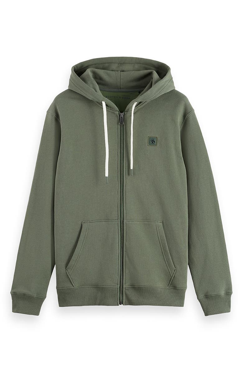 Scotch & Soda Full Zip Hoodie, Alternate, color, Thyme